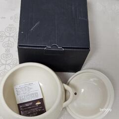 🌟20％引き中！【新品未使用】萬古焼ごはん鍋３合炊きの画像