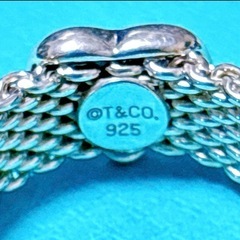 希少【極美品】9号 Tiffany ティファニー サマセット メッシュ リング SVの画像