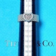 希少【極美品】9号 Tiffany ティファニー サマセット メッシュ リング SVの画像