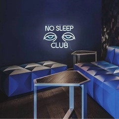 【購入価格5000円】No Sleep Clubネオンサインの画像