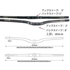 ライザーバー　カーボンの画像