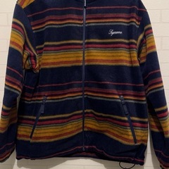 Supreme Stripe Zip Up Fleece Jac...
