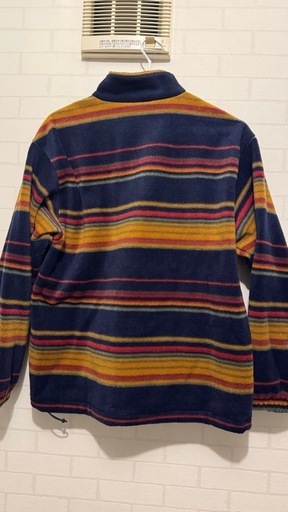 メンズ Supreme Stripe Zip Up Fleece Jacket "Navy"