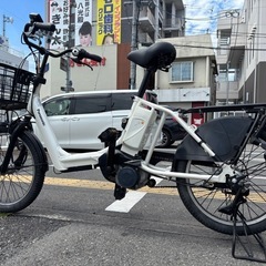 中古20インチ Panasonic電動アシスト自転車　8.9Ah...