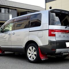 車検満タン デリカD5 クリーンディーゼルターボ ナビ フルセグTV Bluetooth フリップダウンモニター バックモニター フロントモニター 両側パワスラ スマートキー シートヒーター クルコン HIDライト LEDフォグ ETCの画像