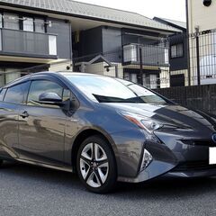 車検満タン プリウス Aツーリングセレクション セーフティセンス プリクラッシュ レーダークルーズ ナビ TV Bluetooth バックモニター 黒本革シート シートヒーター LEDライト LEDフォグ ETCの画像