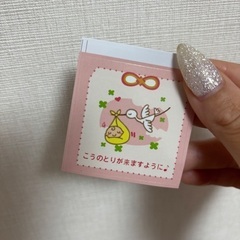 コウノトリのシール