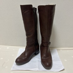 ロングブーツ　ブラウン　23.5cm