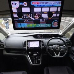 即乗りＯＫ セレナHハイブリッド ハイウェイスター エマージェンシーブレーキ ナビ フルセグTV Bluetooth フリップダウンモニター バックモニター 両側パワスラ インテリキー クルコン LEDライト ETCの画像