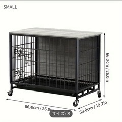 小型犬 ケージ キャスター付の画像