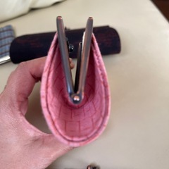 結城紬　財布の画像