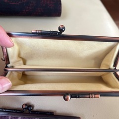 結城紬　財布の画像