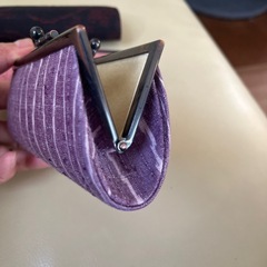 結城紬　財布の画像