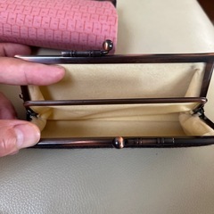 結城紬　財布の画像