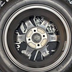 ⑥155.65.13 新品タイヤ4本と中古美品ホイールとナット付きの画像