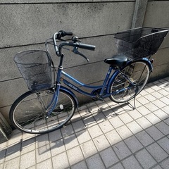 ママチャリ　後ろカゴ付き