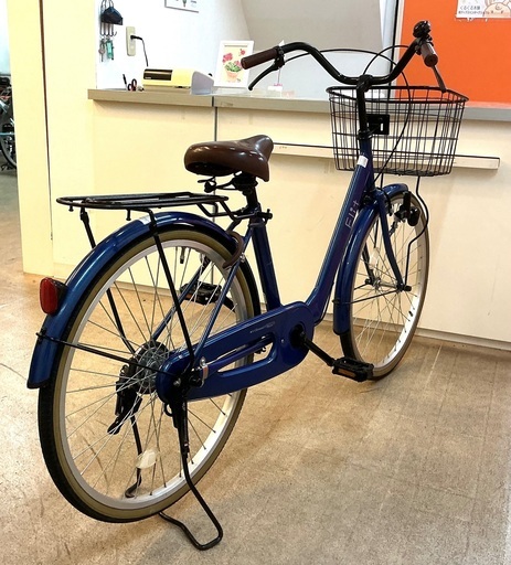 ＜美品車＞サカモト・フリット 24インチ自転車・紺色
