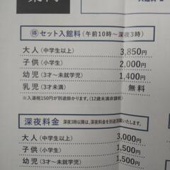 万葉倶楽部 豊洲 フリー入場券 6/30までの画像