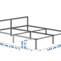 【7/12廃棄予定】IKEA　GRIMSBU ベッドフレームの画像
