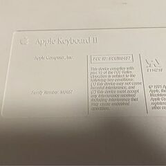 Apple keyboard Ⅱの画像