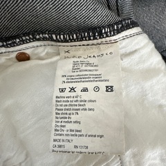 Nudie Jeans Co. ブラックデニム　コーティングの画像