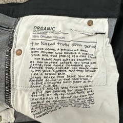 Nudie Jeans Co. ブラックデニム　コーティングの画像