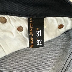 Nudie Jeans Co. ブラックデニム　コーティングの画像