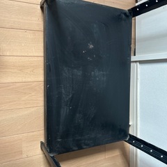 スチールラック黒3段の画像