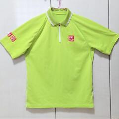 Mサイズ UNIQLO ユニクロ 半袖速乾ハーフジップポロシャツ...