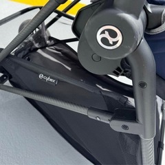 CYBEX メリオカーボン 2024 ネイビー　未使用レインカバー付き+付属品有りの画像