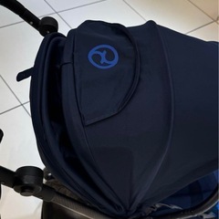 CYBEX メリオカーボン 2024 ネイビー　未使用レインカバー付き+付属品有りの画像