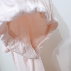 コットン100 半袖パフスリーブ　淡いピンク　ワンピースやキャミにの画像