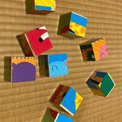 どうぶつ積み木パズルの画像