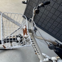 白　自転車　18インチの画像