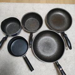 鍋フライパン5点セット