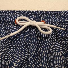 SLD 紺色ネイビー パターン柄海パン（新品）の画像