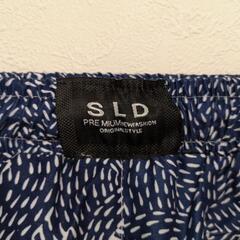 SLD 紺色ネイビー パターン柄海パン（新品）の画像