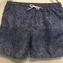 SLD 紺色ネイビー パターン柄海パン（新品）の画像