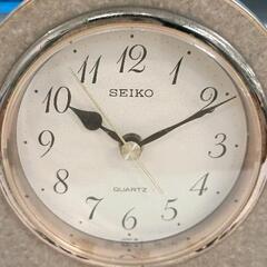 0628-008 SEIKO セイコー 置時計 昭和レトロ　【※高額商品のため、カウンター内にて保管しております。お探しの方はスタッフまでお声がけください。】の画像