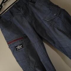 作業服　バートル　ズボン　パンツ　夏用　ネイビー　W82の画像