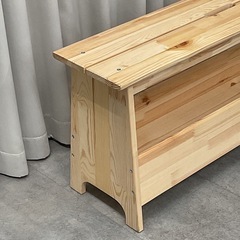 KF-33【新入荷　リサイクル品】IKEA ペルヨハン　収納付き　ベンチ　ナチュラルの画像