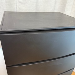 収納ケース チェスト 幅54 ルームス ワイド 5段 サンカ SANKA(オールブラック)の画像