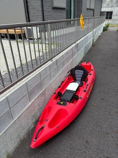 バイキングカヤック忍　ブライトレッド　引取限定
