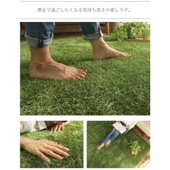 グリーンカーペット　絨毯　ラグの画像