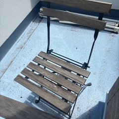 IKEA 屋外　テーブル&チェアの画像