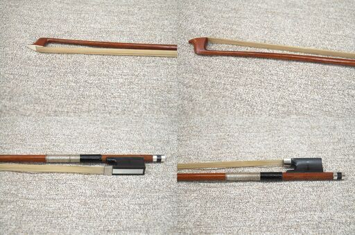 ジャンク扱い T.SUGITO バイオリン 弓 2本セット 約74cm×1 約