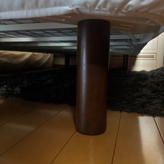 無印良品 シングルベッド 脚20cm ②汚れありの画像