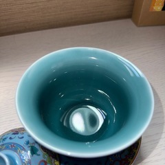 蓋付き湯呑み中国茶器 の画像