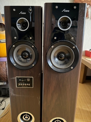 Fuze タワースピーカー ウッド調