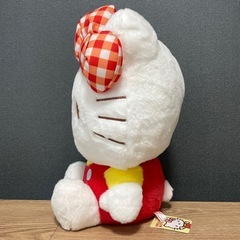 キティ BIG ぬいぐるみ ギンガムチェックの画像